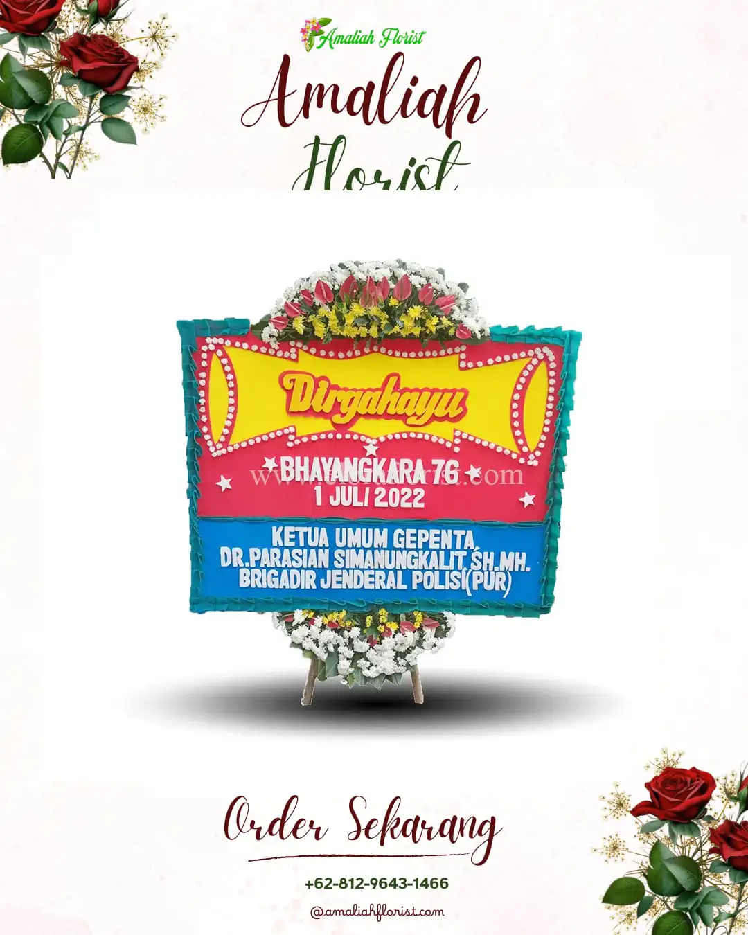 Papan Bunga HUT Ulang Tahun Sumbung